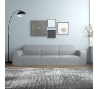 vidaXL Fodera Elasticizzata Divano 4 Posti in Jersey Poliestere Grigio