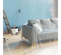 vidaXL Foglio antipolvere 12 pcs Trasparente 400 x 500 cm HDPE