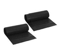 vidaXL Foglio di drenaggio stampato 2 pcs Nero 0,5 x 20 m HDPE, Giardino e terrazza, telo drenante moderno, soluzione paesaggistica all'aperto, materiale HDPE per gestione acqua