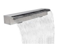 vidaXL - Fontana A Cascata Da Giardino Rettangolare Acciaio Inossidabile 90 Cm