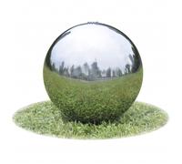 vidaXL Fontana da Giardino a Sfera con LED in Acciaio Inox 20 cm