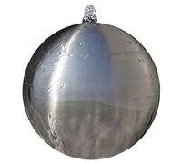 vidaXL Fontana da Giardino a Sfera con LED in Acciaio Inox 30 cm Gioco d'Acqua