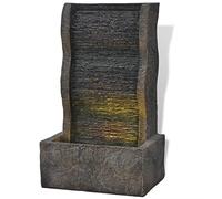 vidaXL Fontana da Interno con Luci LED Ornamentale in Poliresina Gioco d'Acqua