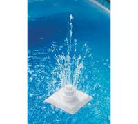 vidaXL Fontana da Piscina 13 pz Bianco