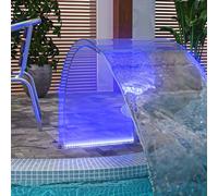 vidaXL Fontana da Piscina con LED RGB in Acrilico 50 cm