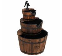 vidaXL Fontana d'Acqua con Pompa 60x60x94 cm Legno Massello di Abete