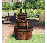 vidaXL Fontana d'Acqua con Pompa 60x60x94 cm Legno Massello di Abete