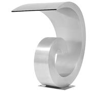 vidaXL Fontana per Piscina in Acciaio Inossidabile 50x30x53 cm Argento