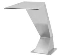 vidaXL Fontana per Piscina in Acciaio Inossidabile 64x30x52 cm Argento