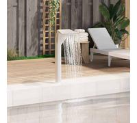 vidaXL Fontana per Piscina in Acciaio Inox Argento da Giardino Gioco d'Acqua