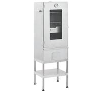 VIDAXL - Forno Affumicatore Bbq Con Tavolino In Acciaio Zincato