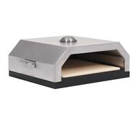 vidaXL Forno Pizza con Piastra Ceramica per Barbecue a Gas e Carbone