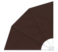 vidaXL Frangivista per balcone, 115 x 115 cm, in poliestere, marrone, per giardino e terrazza, moderna, pieghevole, protezione UV, separazione per balconi