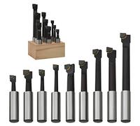 vidaXL Frese di Foraggio 9 pz 12 mm con Base in Legno
