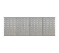 vidaXL Pannelli per utensili a parete 4 pz 40x58 cm Acciaio