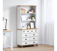 vidaXL Gabbia ASKIM Bianco 91 x 40 x 184 cm Legno massello di pino