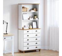 vidaXL Gabbia ASKIM Bianco 91 x 40 x 200,5 cm Pino massello