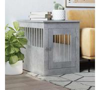 vidaXL Gabbia Cani Arredamento Grigio Cemento 55x75x65cm Multistrato