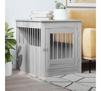 vidaXL Gabbia Cani Arredamento Grigio Sonoma 64,5x80x71cm Multistrato