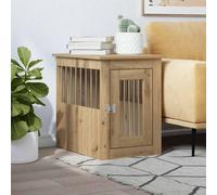 vidaXL Gabbia Cani Arredamento Rovere Artigianale Legno Multistrato