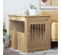 vidaXL Gabbia Cani Arredamento Rovere Artigianale Legno Multistrato