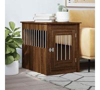 vidaXL Gabbia Cani Arredamento Rovere Marrone 55x80x68cm Multistrato