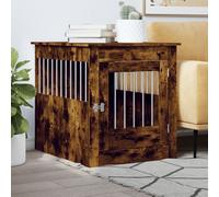 vidaXL Gabbia Cani da Arredamento Rovere Fumo 64,5x80x71cm Multistrato