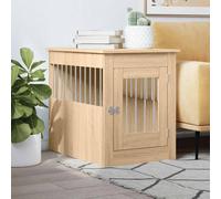 vidaXL Gabbia Cani da Arredamento Rovere Sonoma 55x80x68cm Multistrato