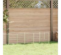 vidaXL Gabbia per Cani Argento 7 m² in Acciaio