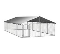 vidaXL Gabbia per Cani da Esterno con Tetto 600x300x150 cm