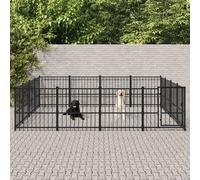 vidaXL Gabbia per Cani da Esterno in Acciaio 15,05 m²