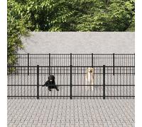vidaXL Gabbia per Cani da Esterno in Acciaio 28,23 m²