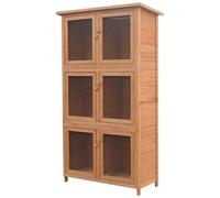 Vidaxl - Gabbia Per Conigli 6 Stanze In Legno