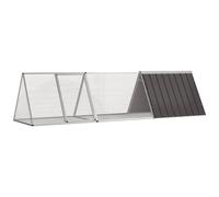 VIDAXL - Gabbia Per Conigli Antracite 302,5x80,5x71 Cm Acciaio Zincato