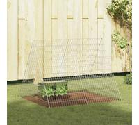 vidaXL Gabbia per Conigli Argento 110 x 100 x 85 cm Acciaio zincato