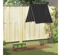 vidaXL Gabbia per Conigli Argento 200 x 100 x 210 cm Acciaio zincato
