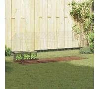 vidaXL Gabbia per Conigli Argento 200 x 78 x 78 cm Acciaio zincato