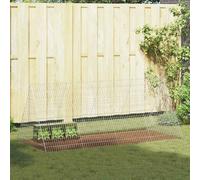 vidaXL Gabbia per Conigli Argento 215 x 100 x 85 cm Acciaio zincato