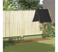 vidaXL Gabbia per Conigli Argento 300 x 100 x 210 cm Acciaio zincato