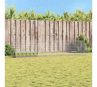 vidaXL Gabbia per Conigli Argento 430 x 100 x 85 cm Acciaio zincato