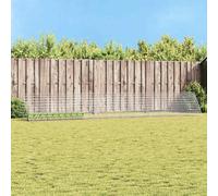 vidaXL Gabbia per Conigli Argento 650 x 100 x 85 cm Acciaio zincato