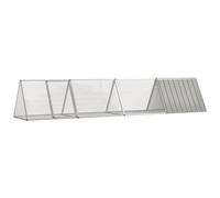 VIDAXL - Gabbia Per Conigli Grigio 403,5x80,5x71 Cm Acciaio Zincato