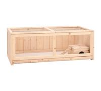 vidaXL Gabbia per criceti 104x52x38 cm in legno massello di abete