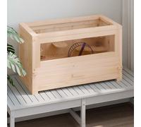 vidaXL Gabbia per Criceti 60x30x35 cm in Legno Massello di Abete