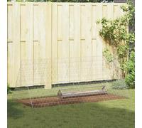 vidaXL Gabbia per polli Argento 215 x 100 x 85 cm Acciaio zincato