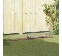 vidaXL Gabbia per polli Argento 215 x 55 x 55 cm Acciaio zincato