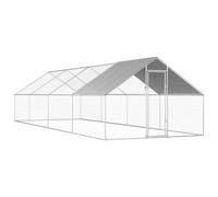 Gabbia per Polli da Esterno 2,75x8x1,92m in Acciaio Zincato