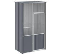 vidaXL Gabbia per Uccelli Antracite 115x78x200 cm in Acciaio Zincato