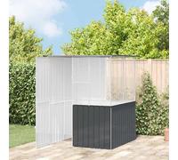 vidaXL Gabbia per uccelli Antracite 154 x 154 x 200 cm Acciaio zincato