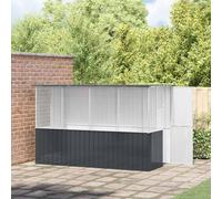 vidaXL Gabbia per uccelli Antracite 154 x 307 x 200 cm Acciaio zincato